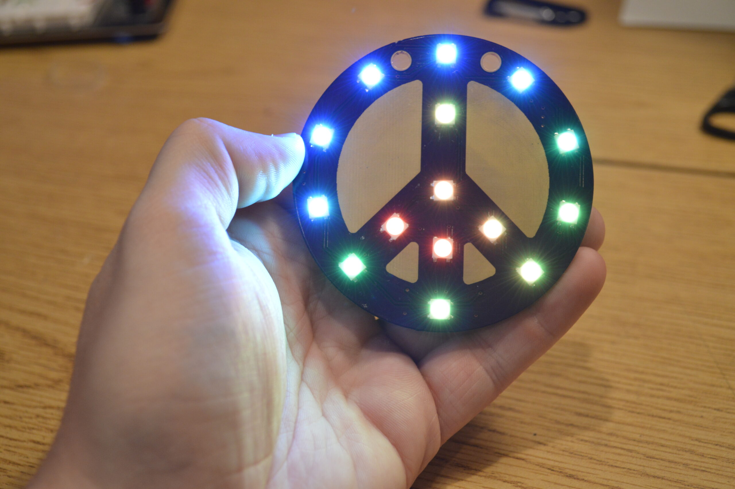 Image showing a portable, battery-powered RGB LED branding tool called a Glogo, or Hype Lights.